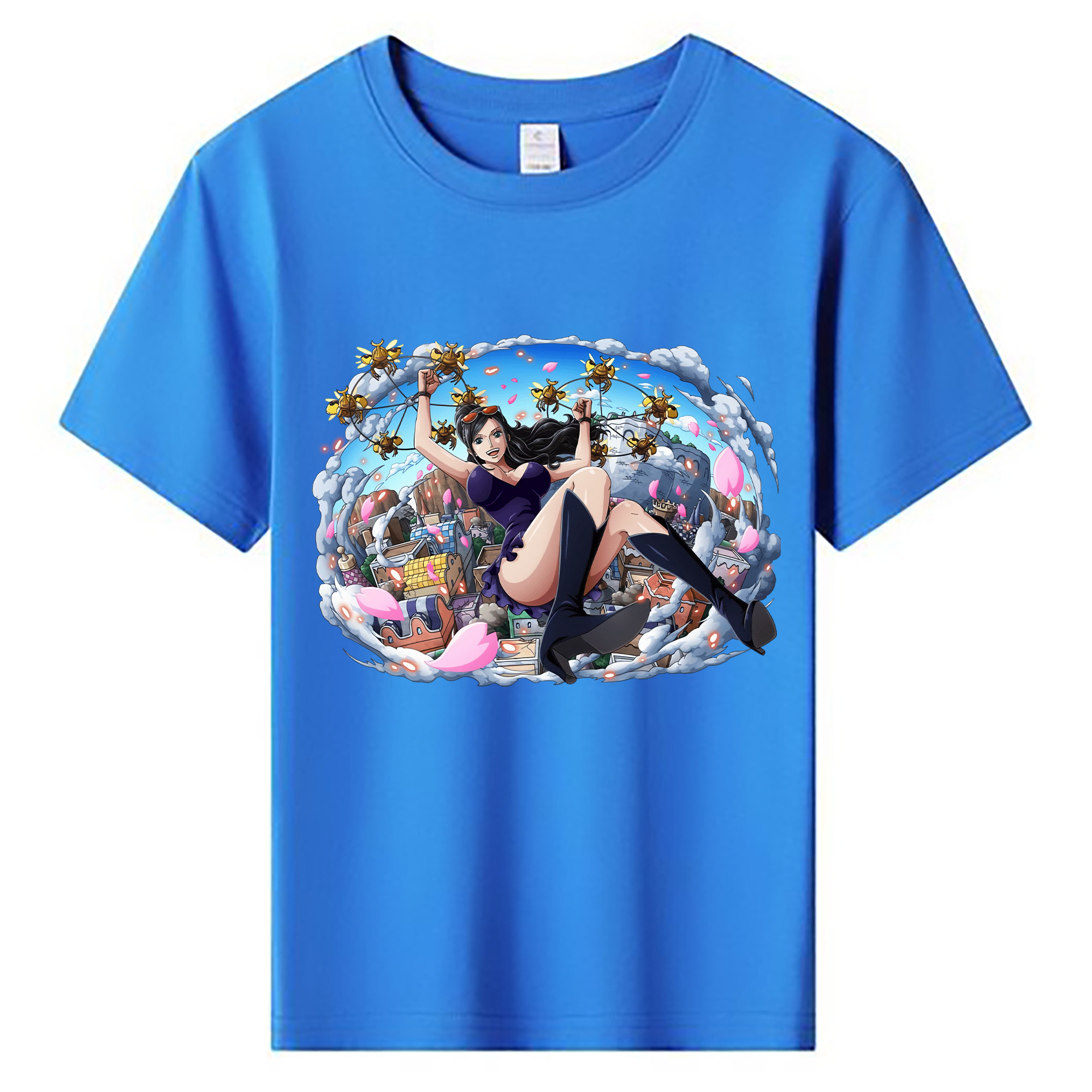ワンピース ニコ・ロビン ONE PIECE Nico Robin 綿100％キッズTシャツ（フロントプリント）